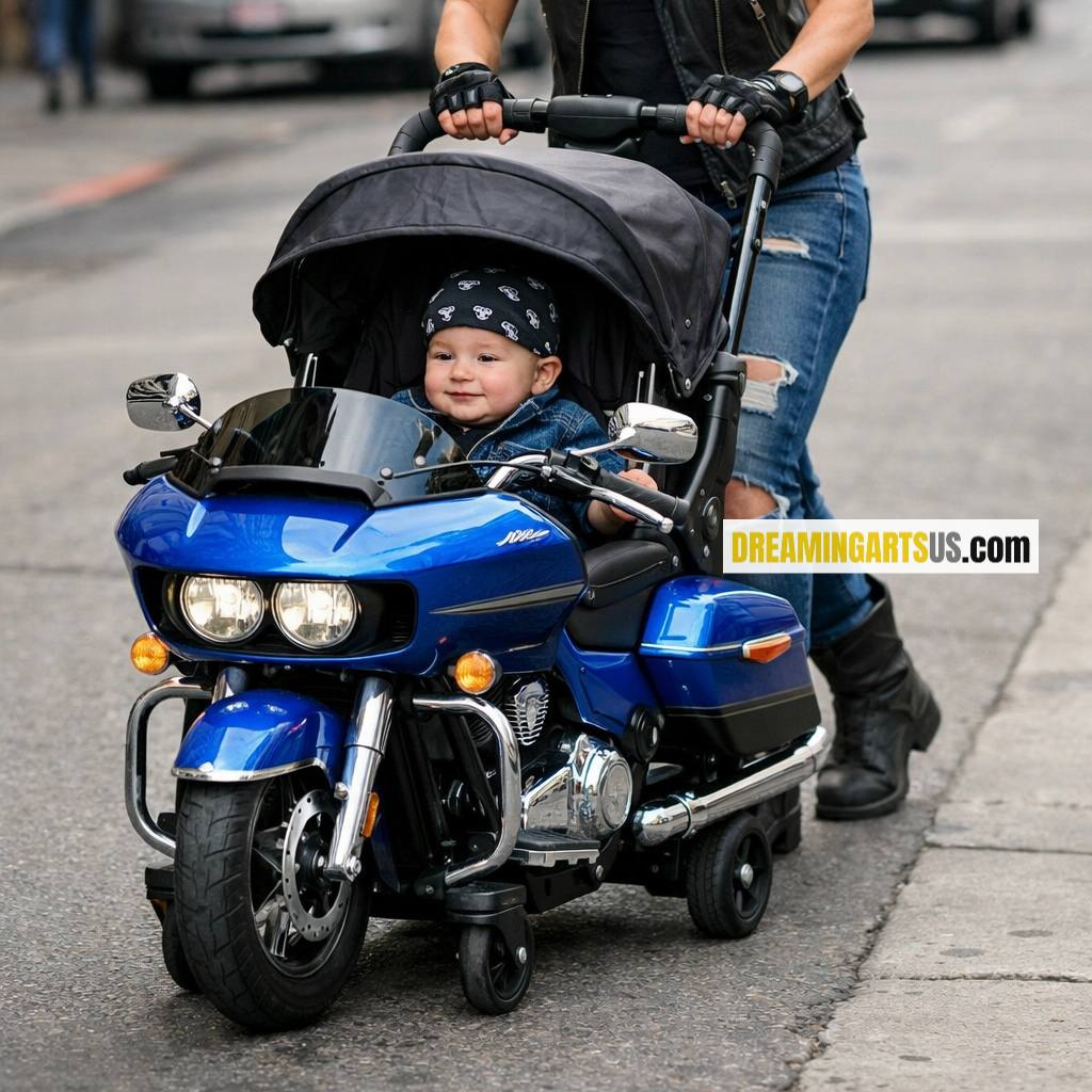Harley baby stroller