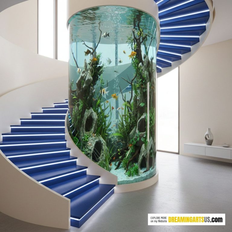 Photo inspiration: Visual Reference: Aquarium Staircase Breathtaking Designs For High End Residences