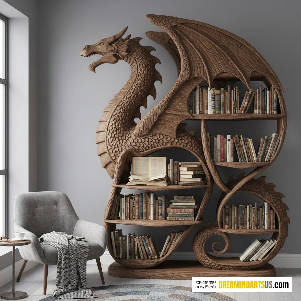 Dragon Bookcase