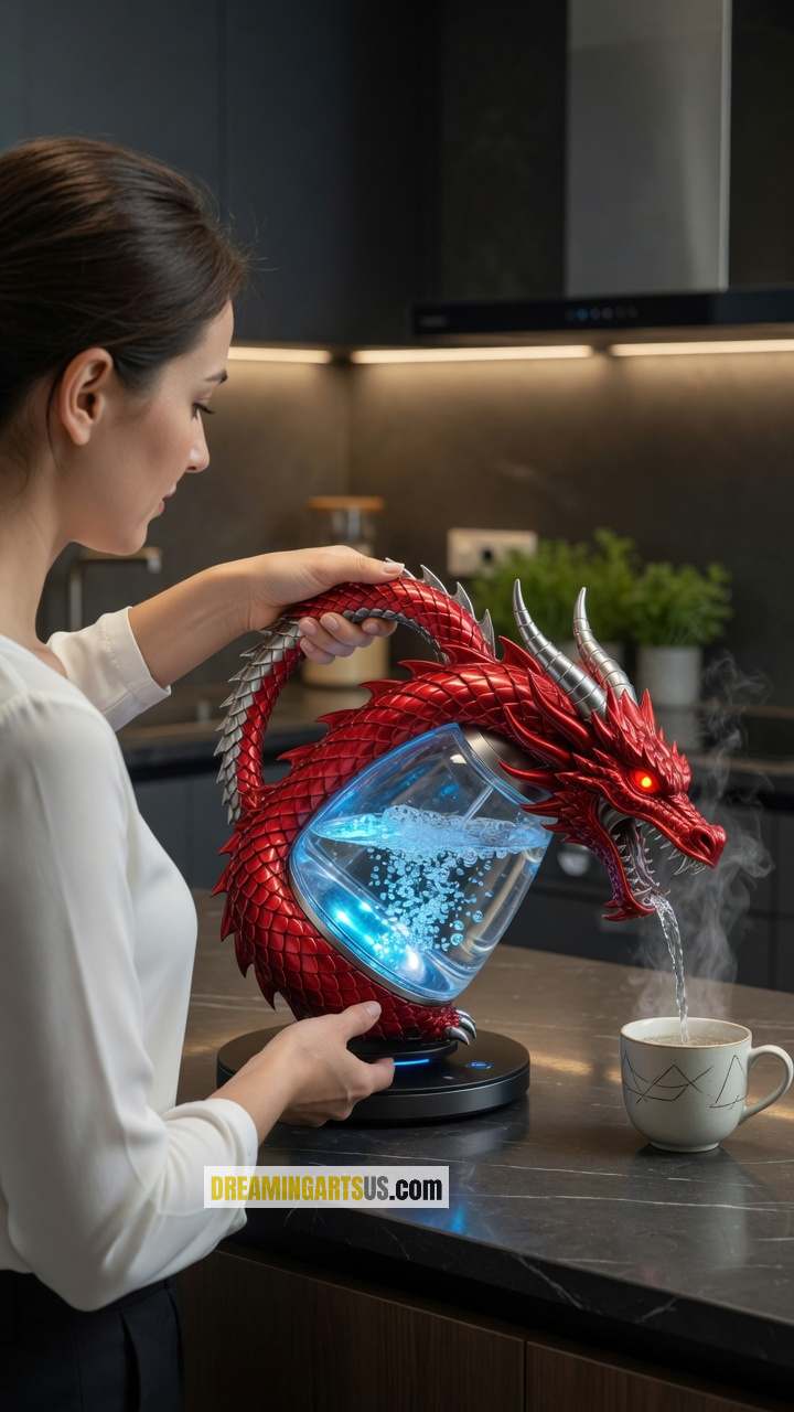 dragon-shaped electric kettle