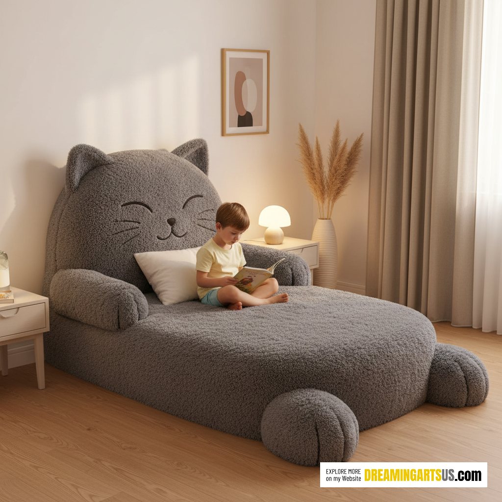 Giant Cat Shaped Bed