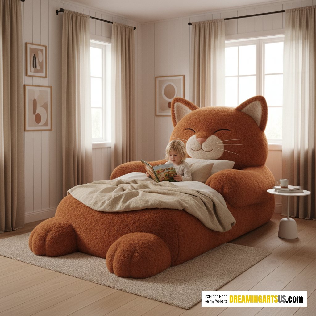 Giant Cat Shaped Bed