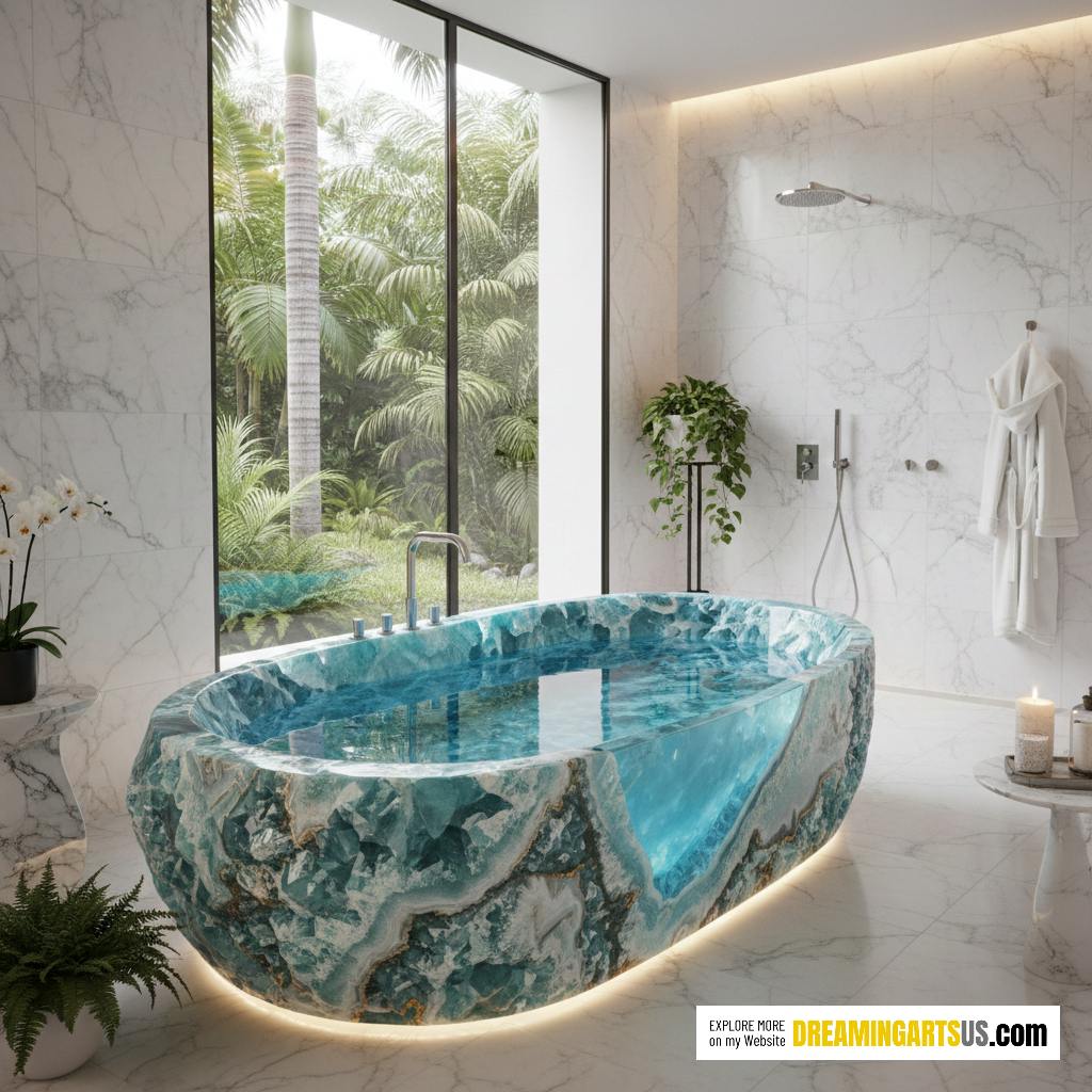 Luxury Mineral Crystal Bathtubs
