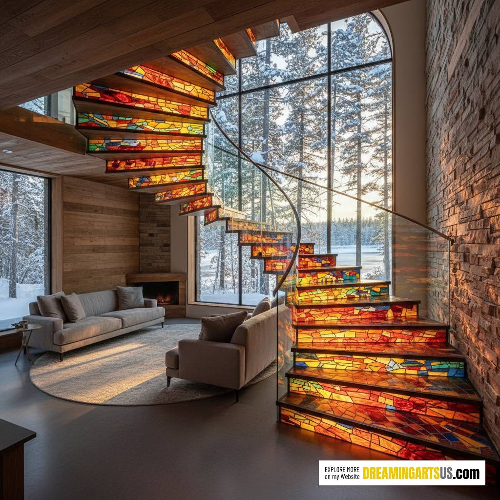Stained Glass Staircase