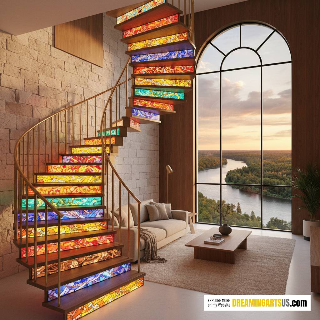 Stained Glass Staircase