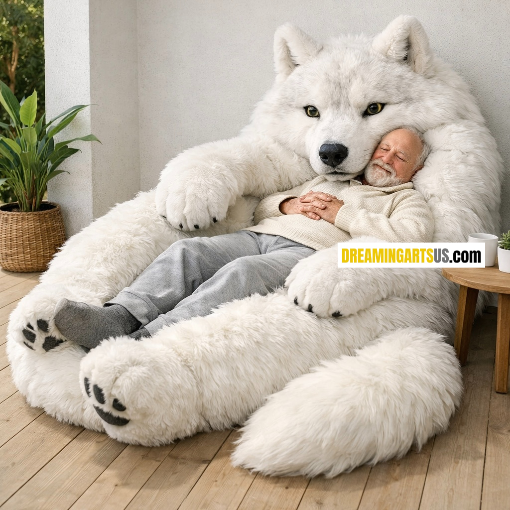 wolf-shaped loungers