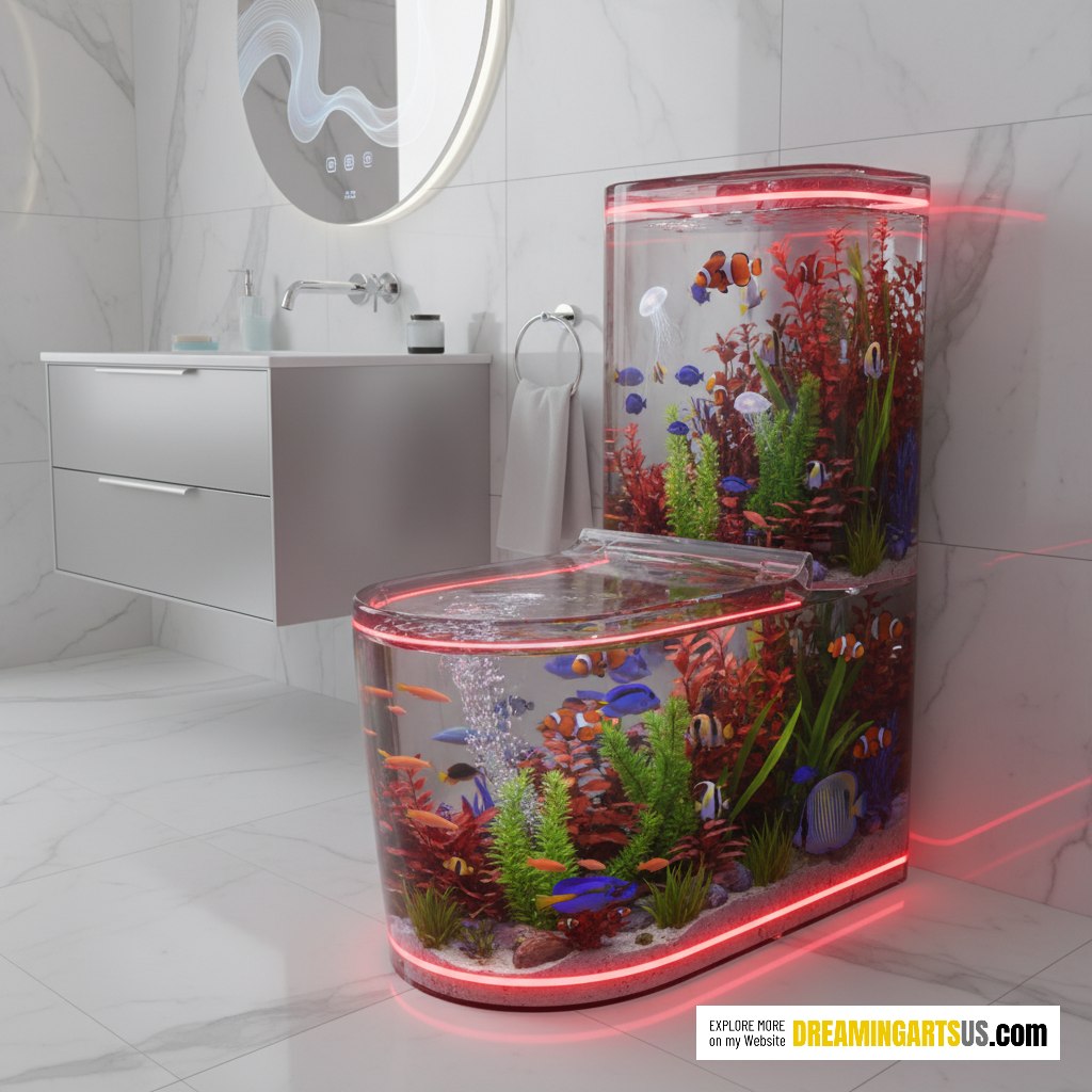 aquarium toilet