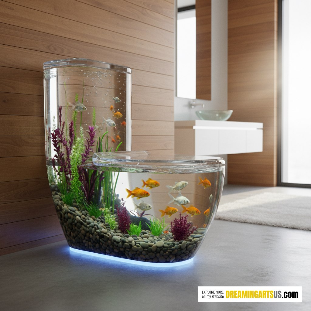 aquarium-inspired toilets