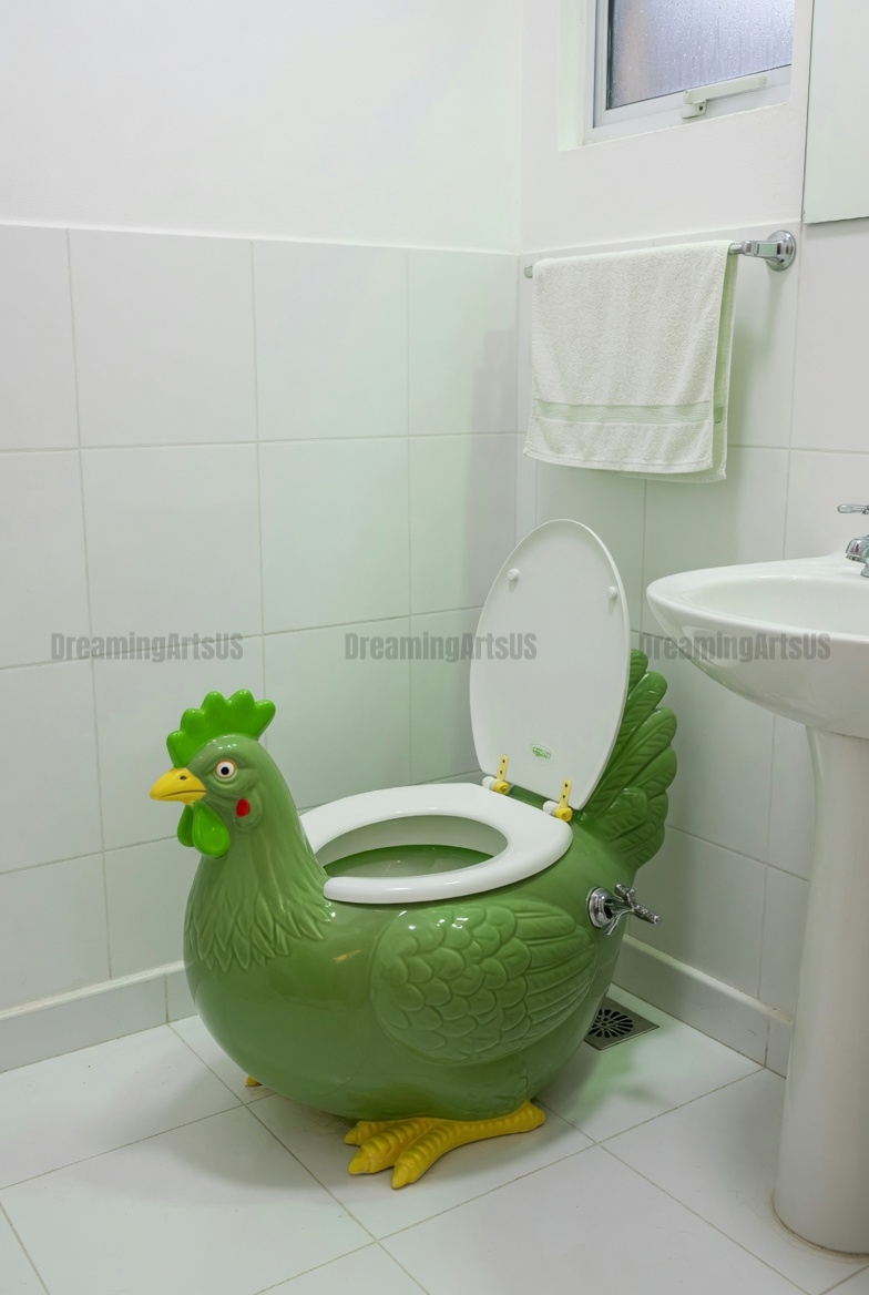 chicken-shaped toilet