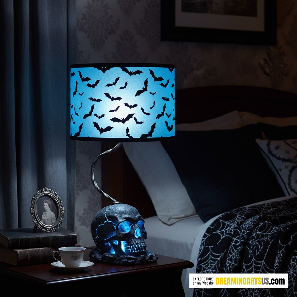 Glowing Skull Lamp