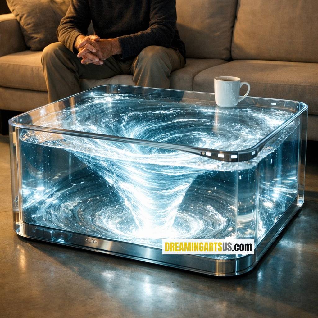 water vortex coffee table