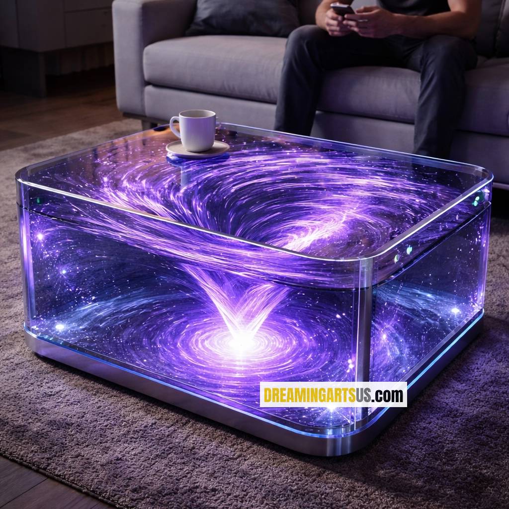 water vortex coffee table