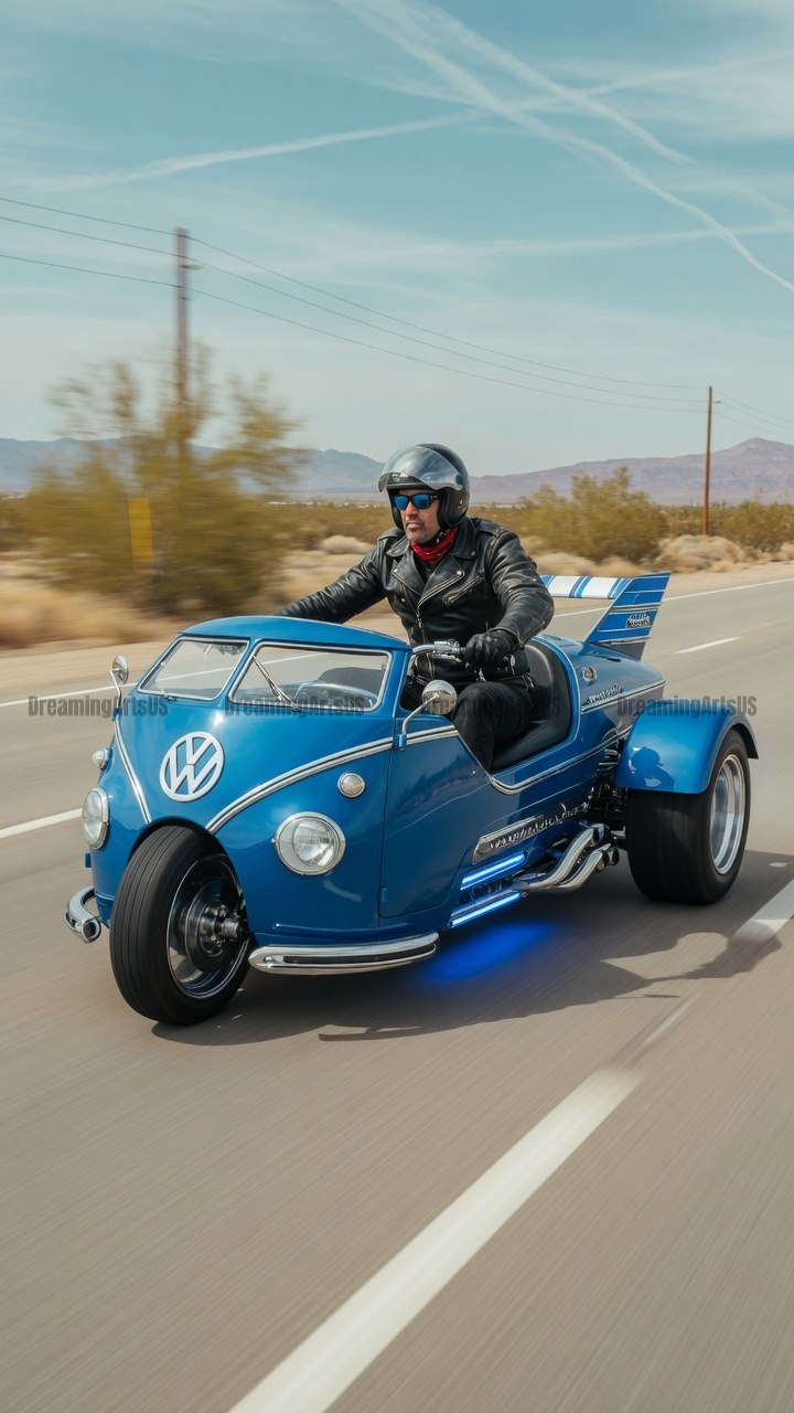 VW Bus Inspired Trike Motorcycles