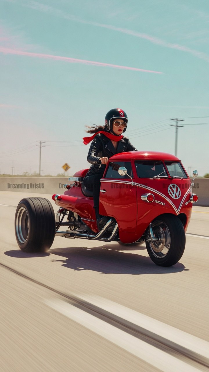 VW Bus Inspired Trike Motorcycles