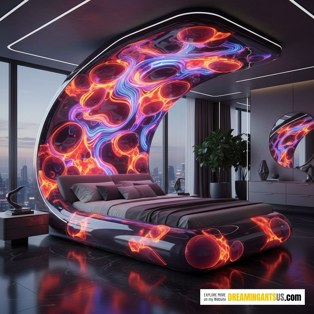lava lamp bed