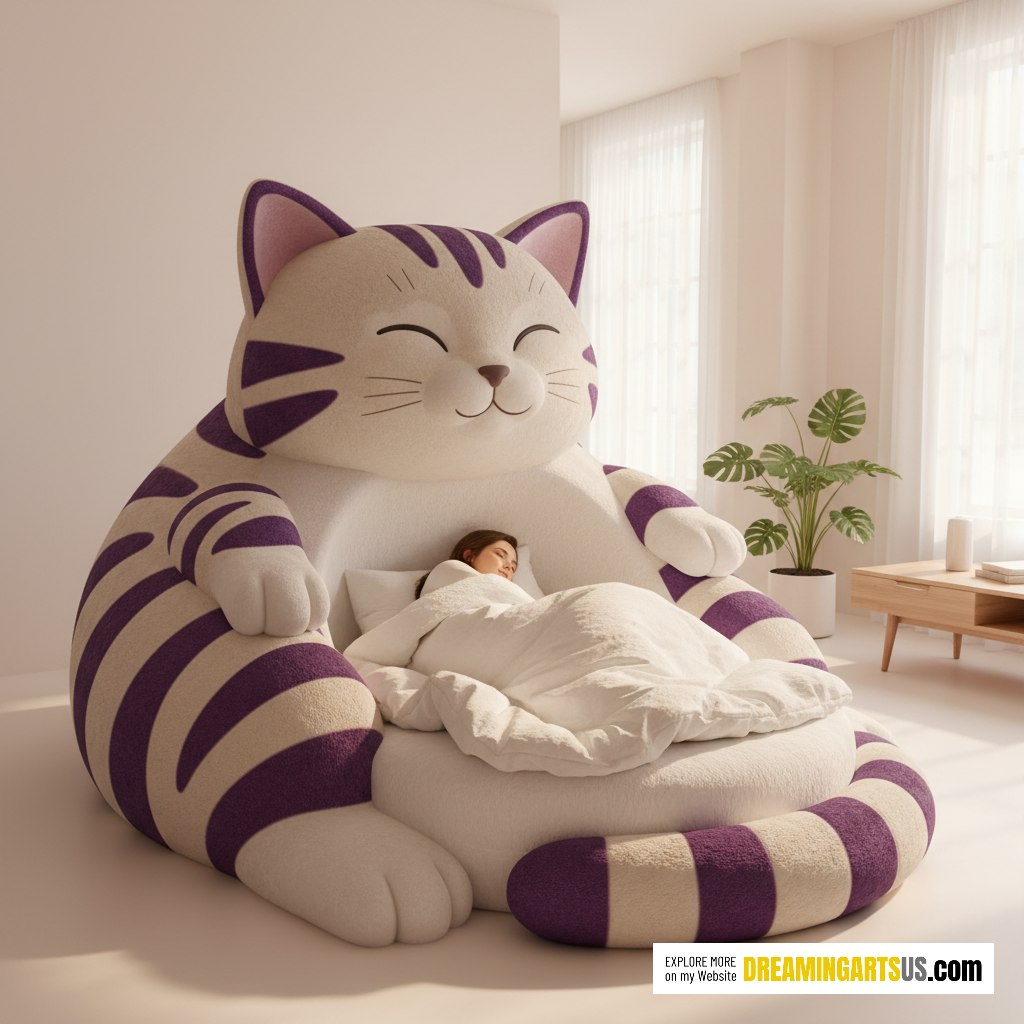 Giant Cat Shaped Lounger