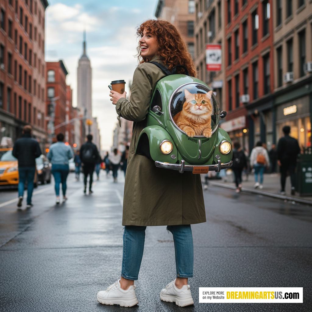 VW Beetle Cat Backpack