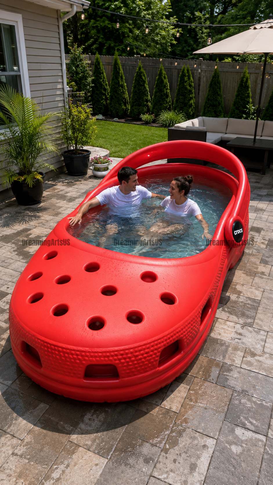 Crocs-Shaped Pool