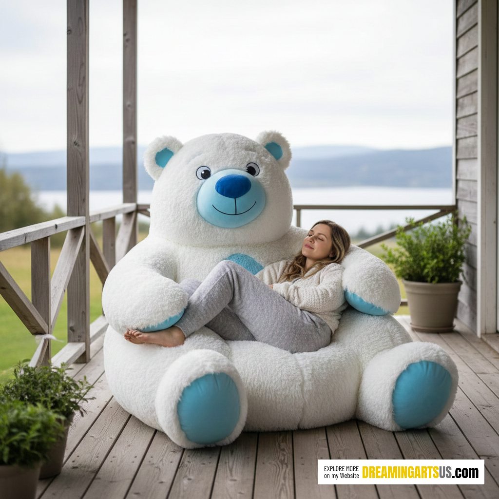 Giant Polar Bear Chairs