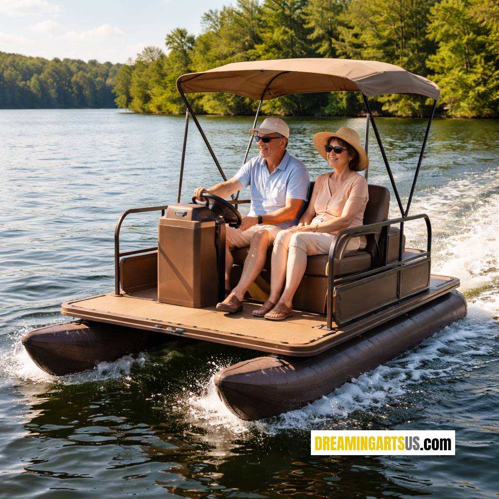 mini pontoon boat