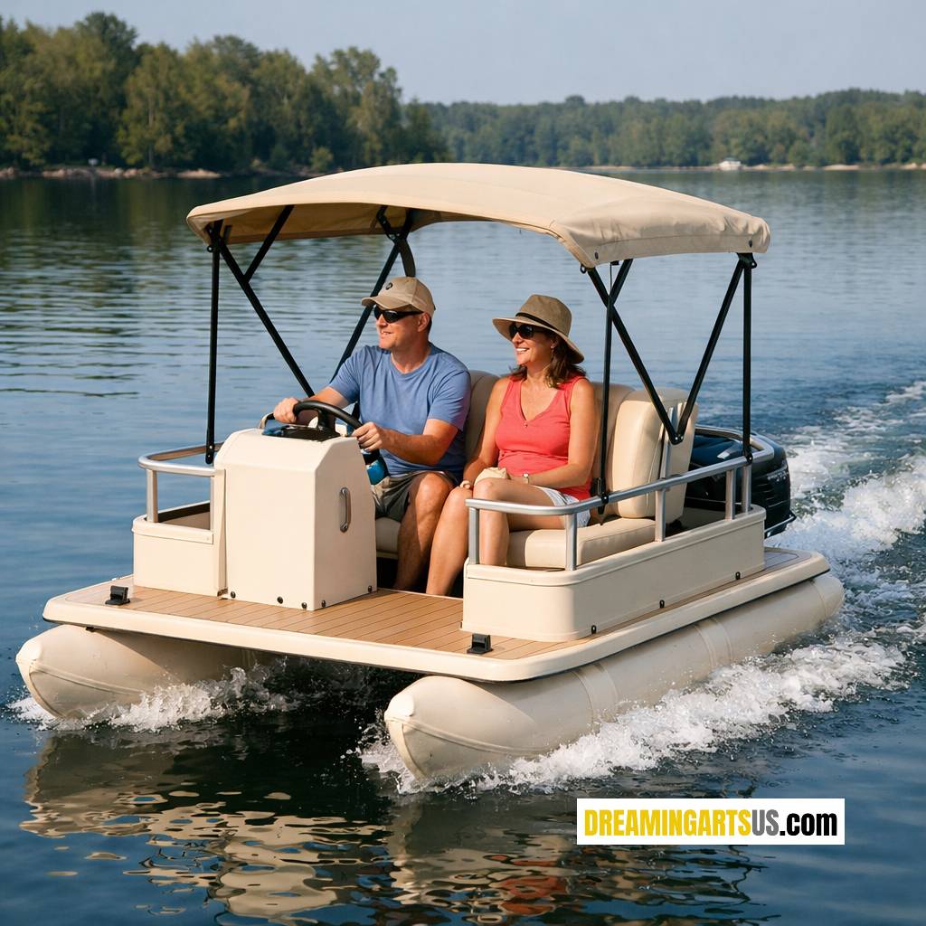 mini pontoon boat