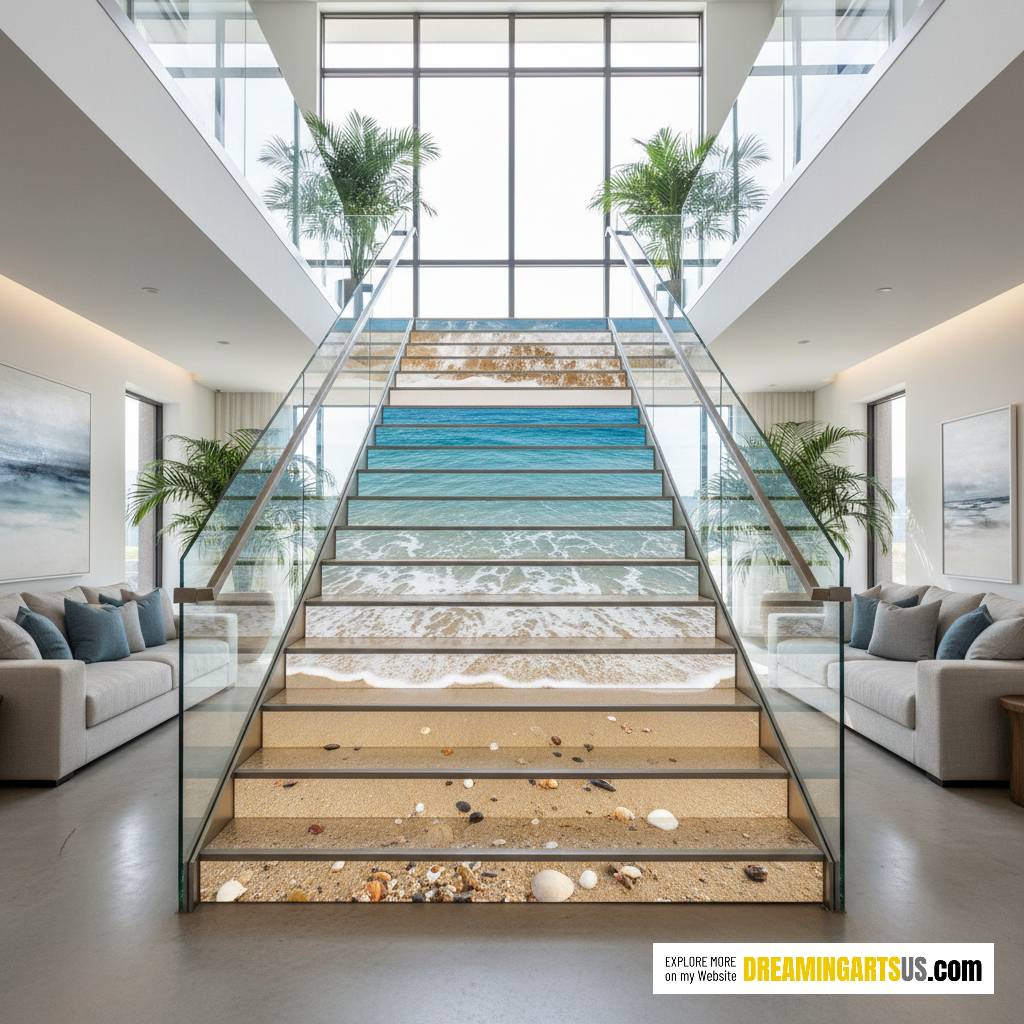 Active Scene Beach Staircase