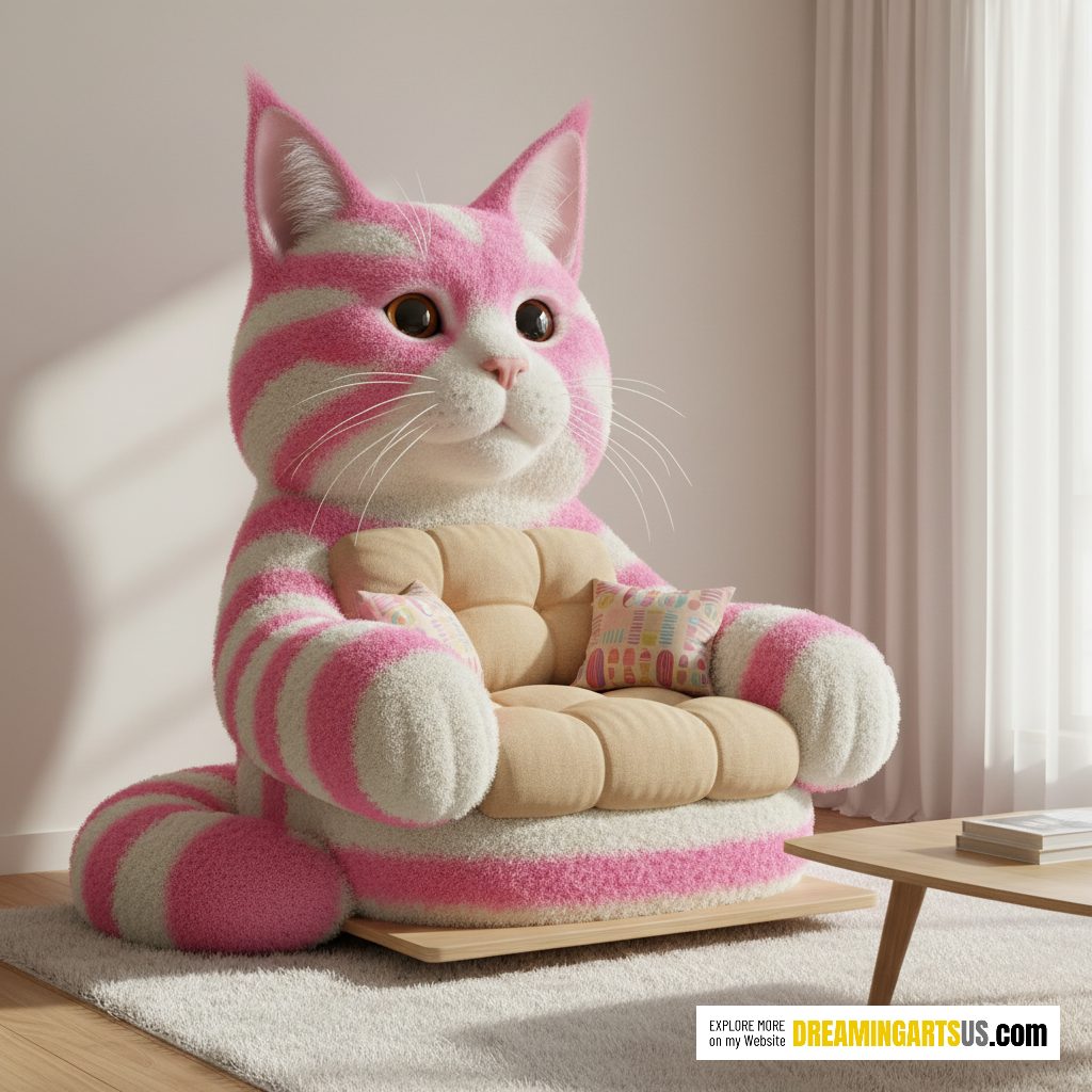 Giant cat armchairs