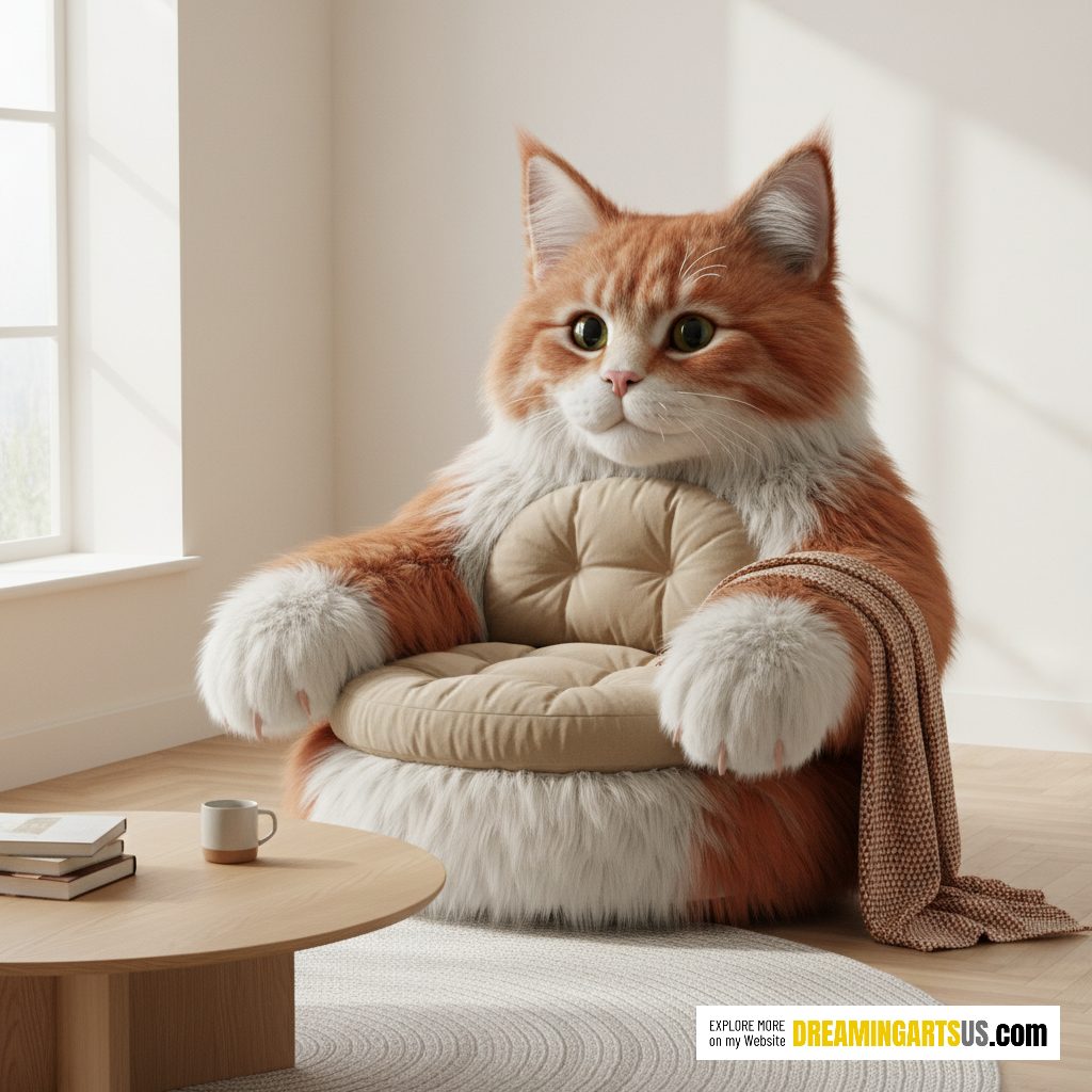 Cat-Shaped Armchair
