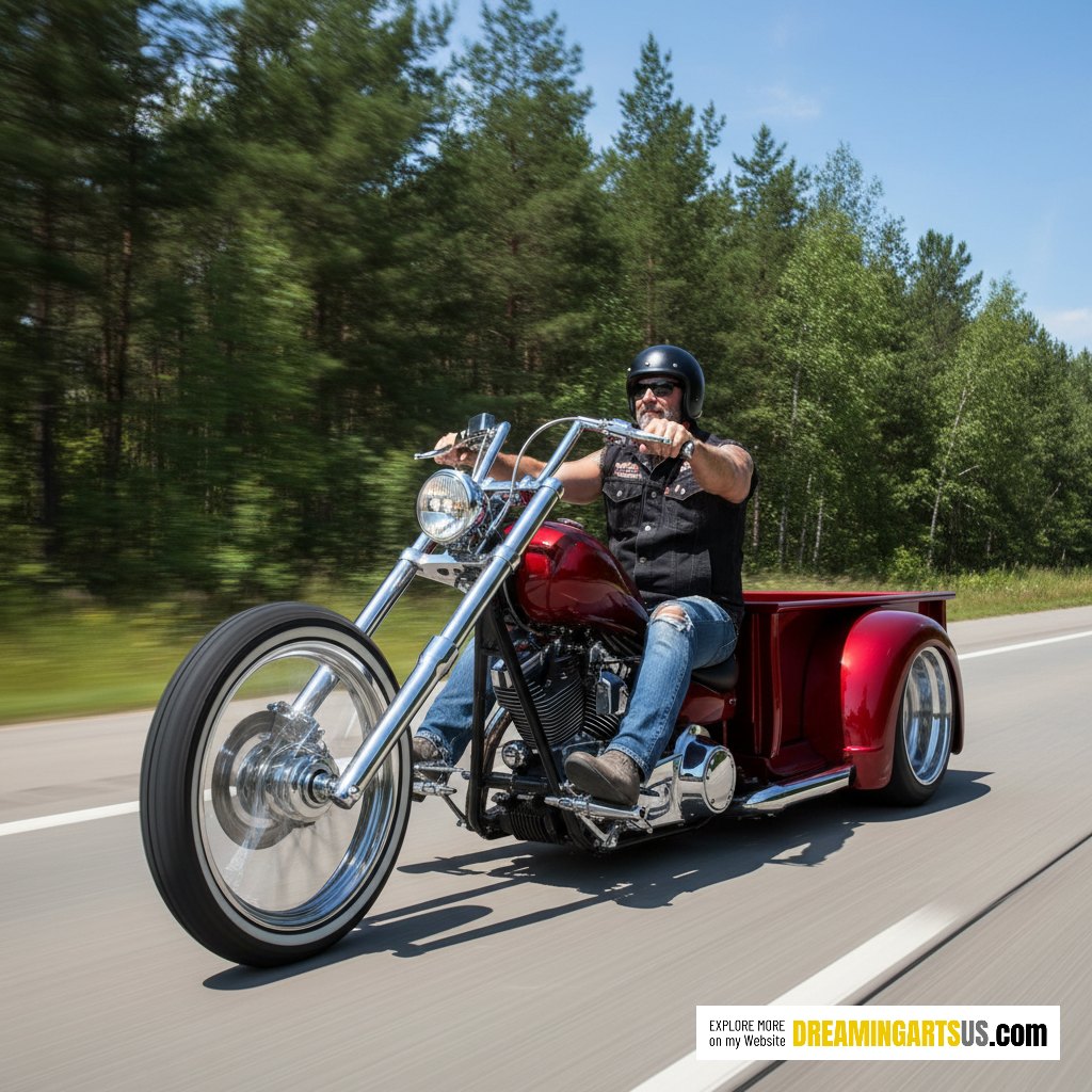 Chopper pickup truck hybrid