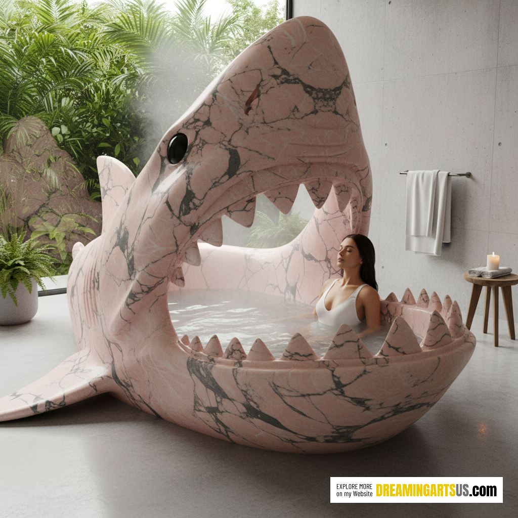 shark mouth bathtub