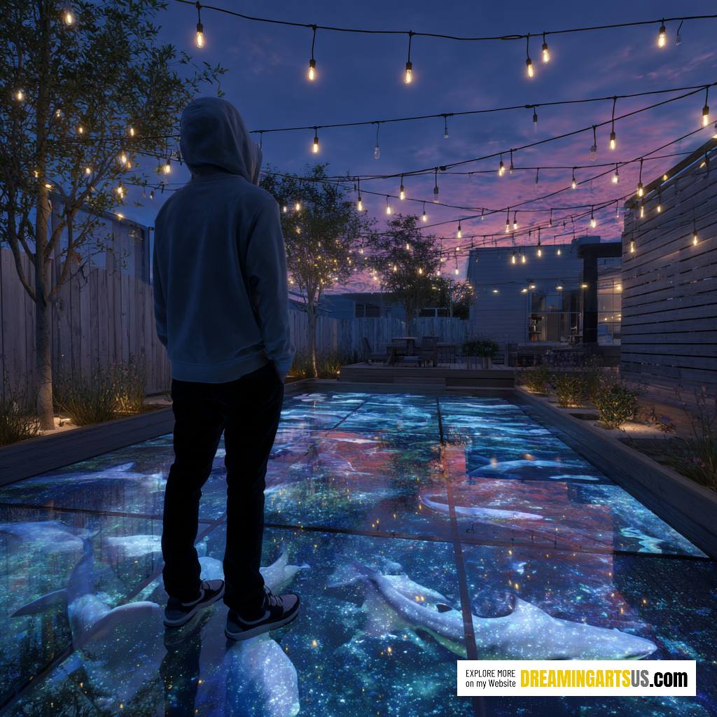 Digital screen patio