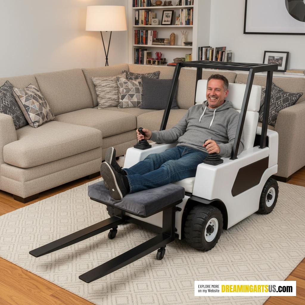 forklift-shaped recliners