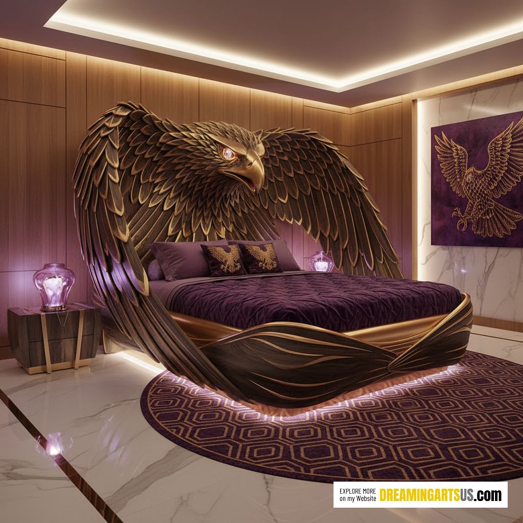 eagle-shaped bed
