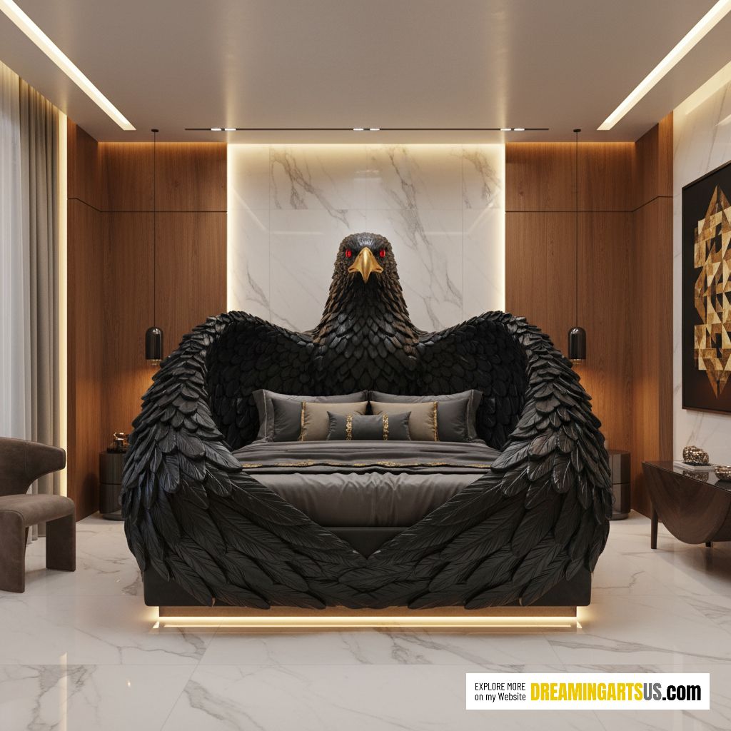 eagle-shaped bed