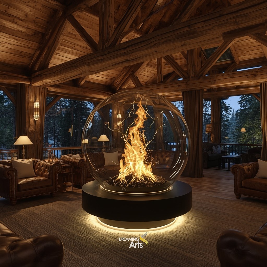 Bubble Glass Fireplaces