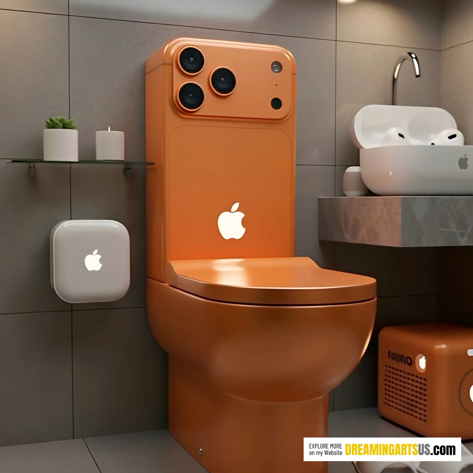 iPhone 17 shaped toilet