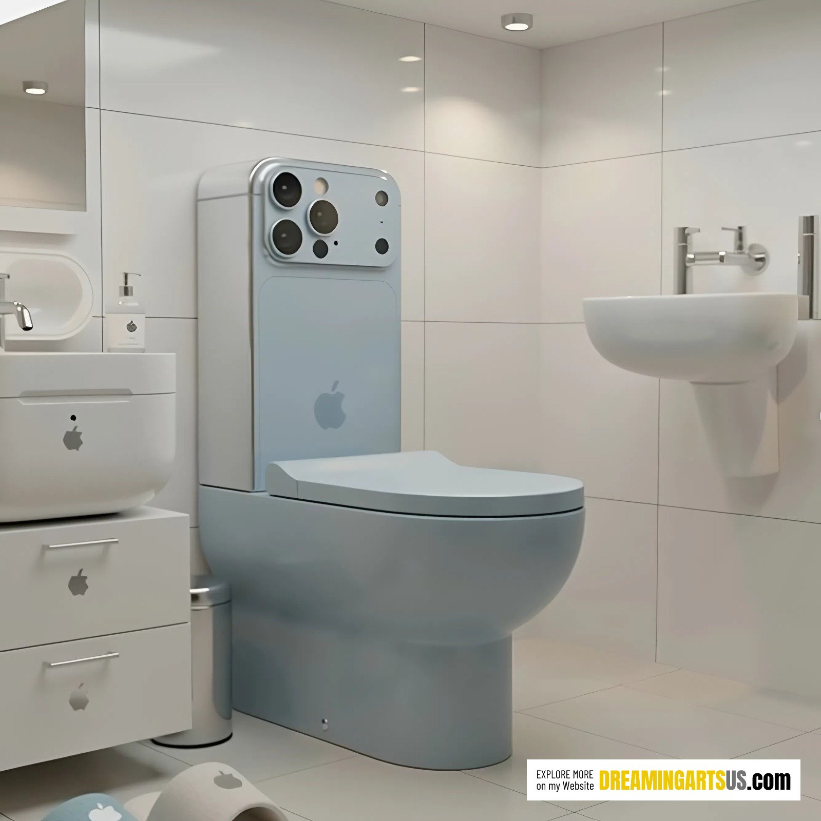 iPhone 17 shaped toilet
