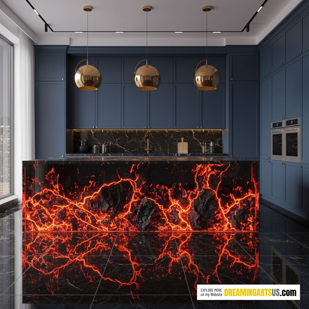 Lava Kitchen Islands