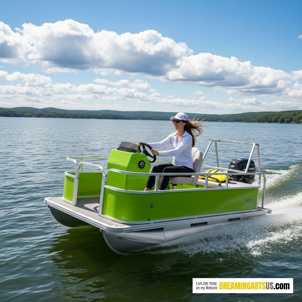 One person pontoon boat
