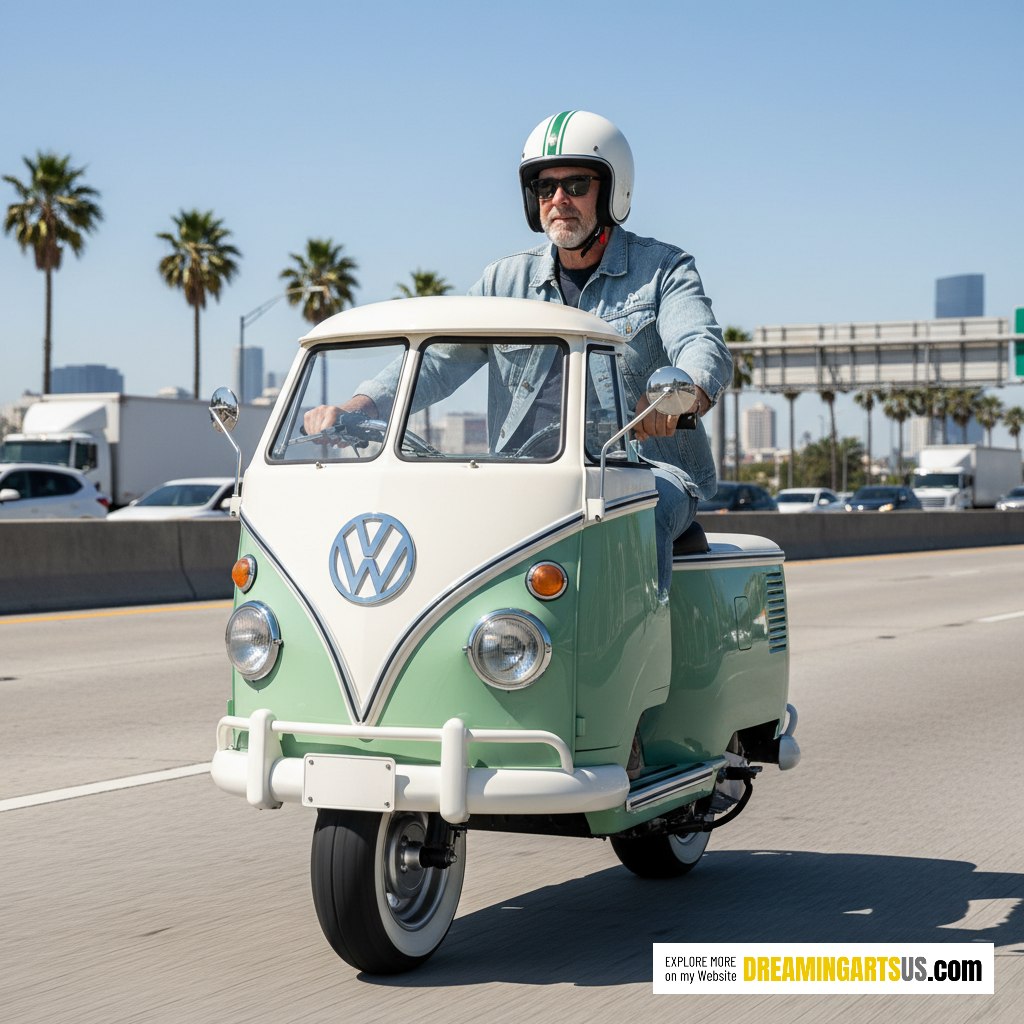 Volkswagen Hippy Bus Scooter