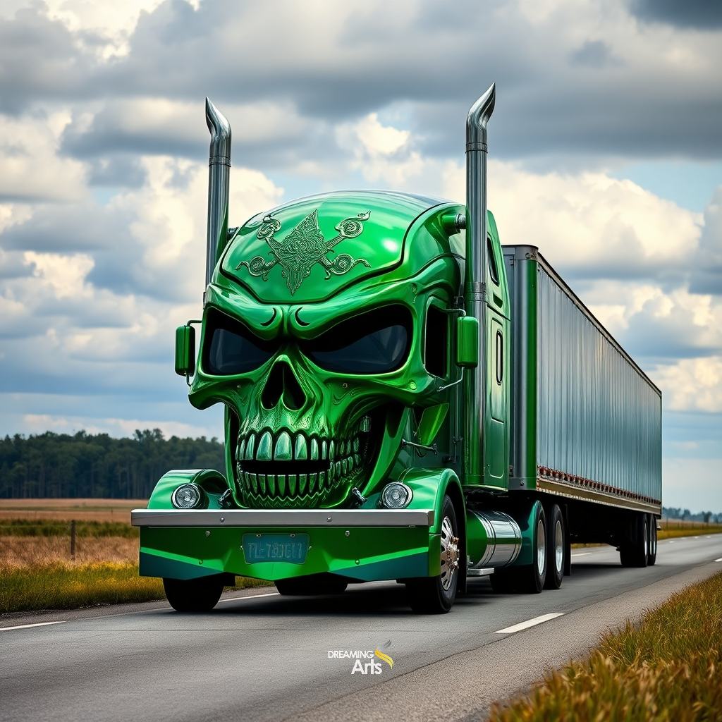 Skull Semi Truck