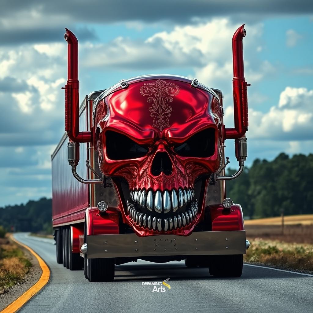 Skull Semi Truck