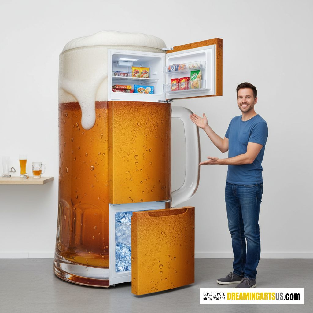 beer mug shaped fridges