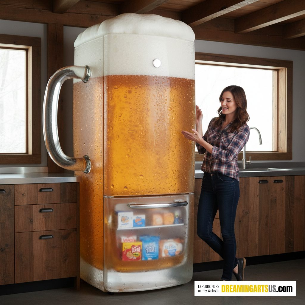 beer mug shaped fridges