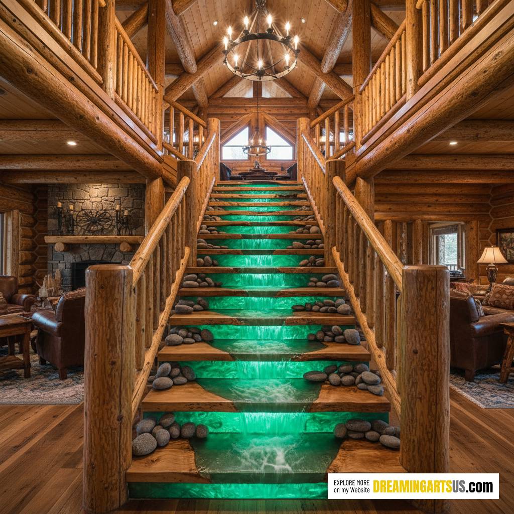 epoxy river staircase