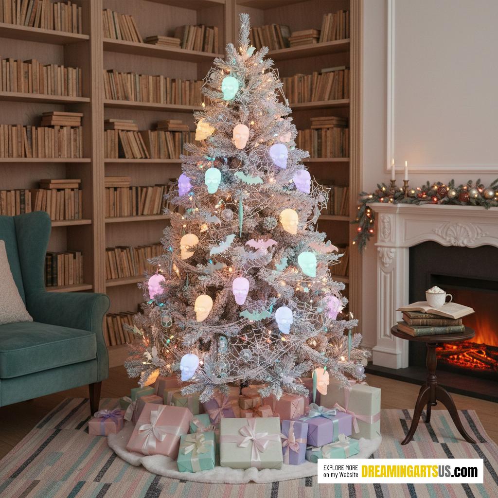 Pastel Skull Christmas Tree