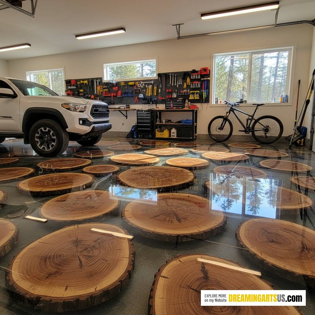 wood epoxy garage flooring