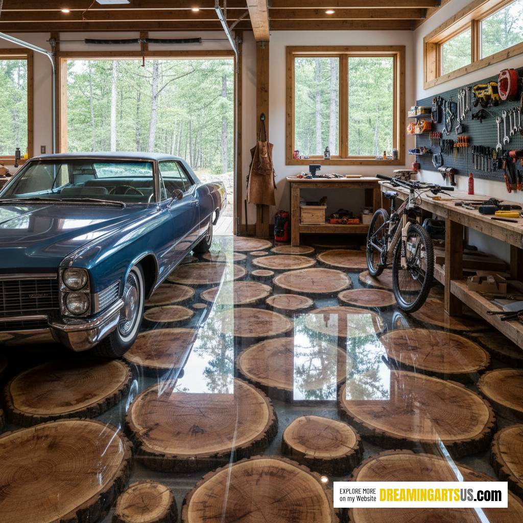 wood epoxy garage flooring