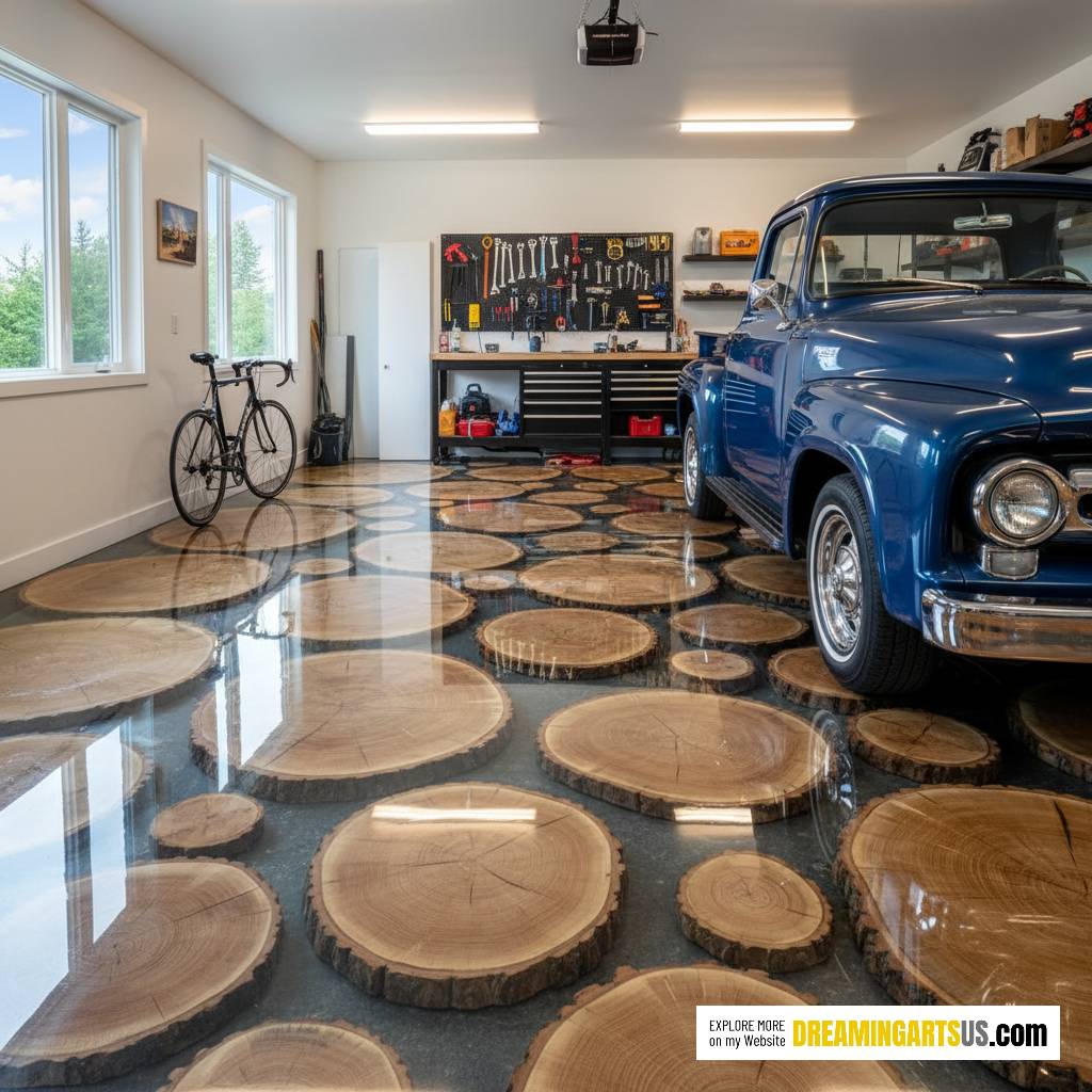 epoxy wood garage flooring