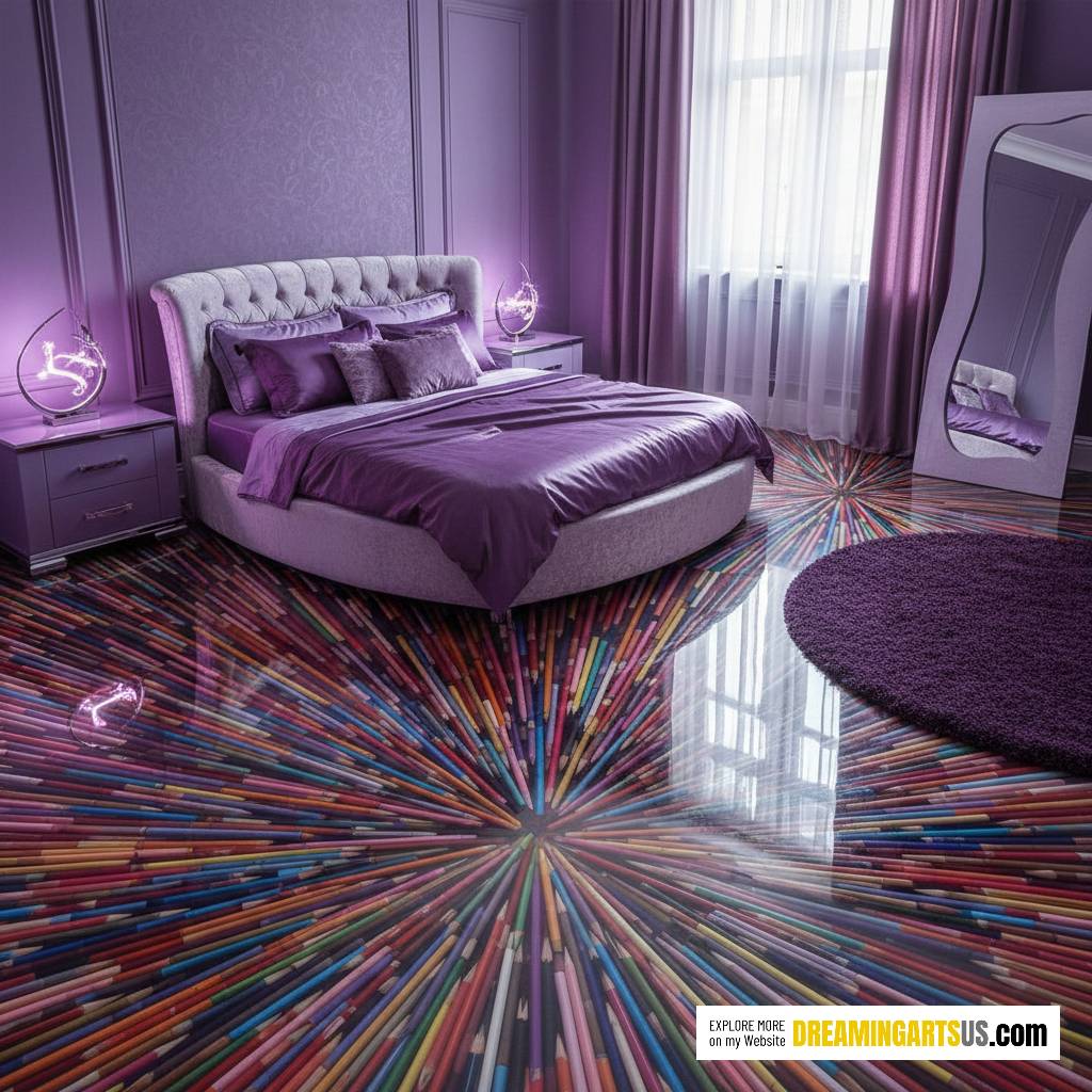 Colored Pencil Epoxy Floor